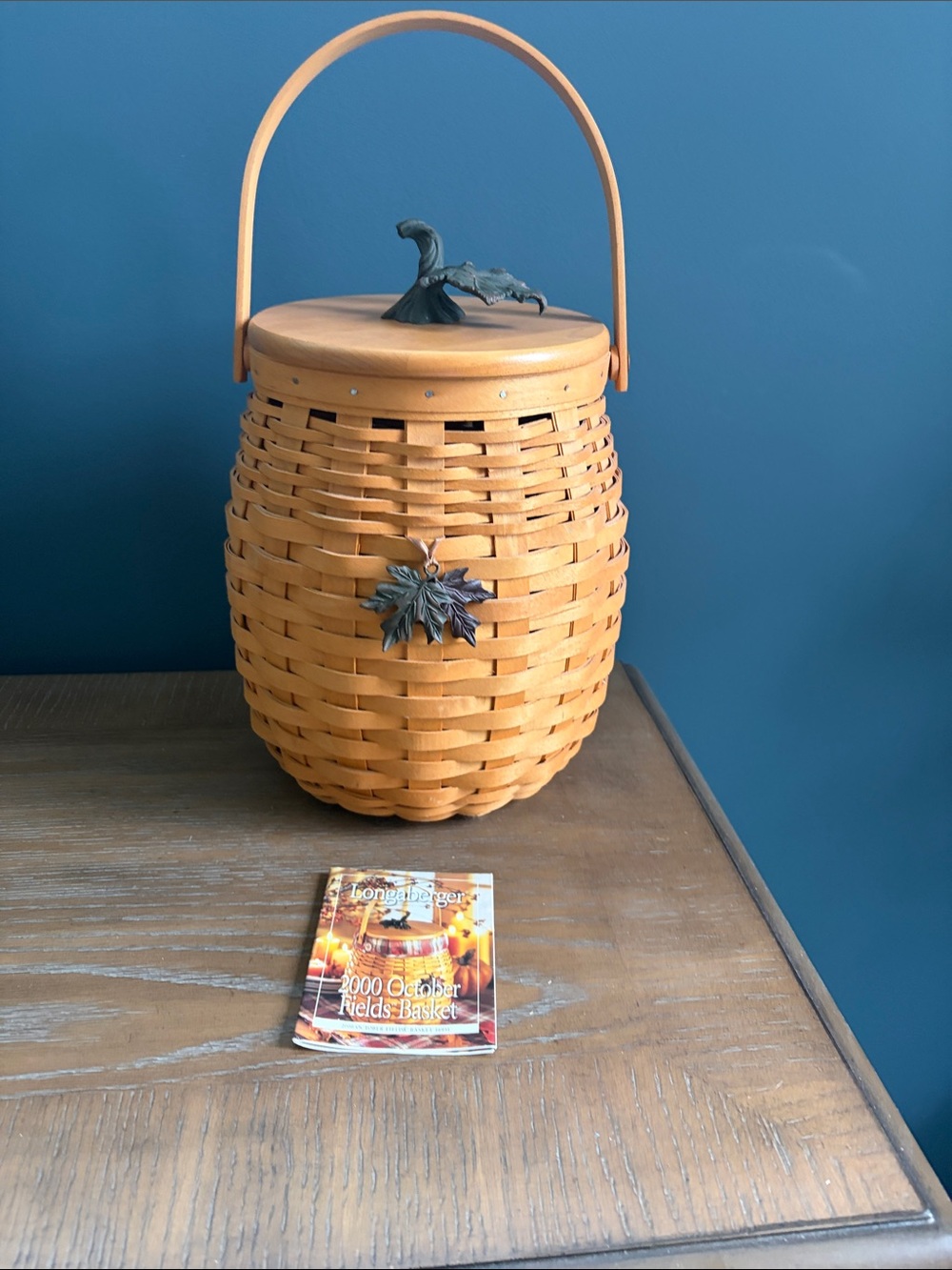 Longaberger 2000 October Fields Basket with protector